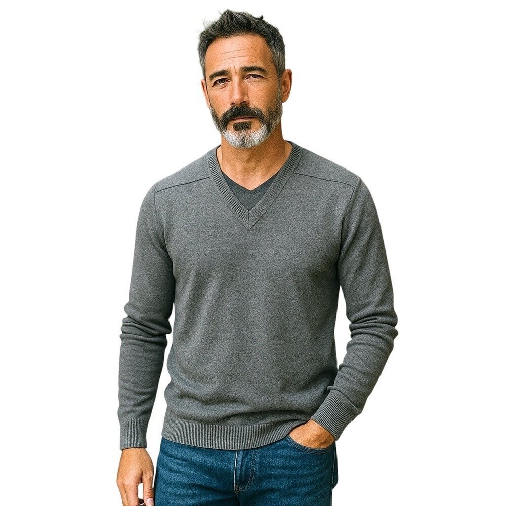 Jacobson’s Made In Scotland Mens Sweater Gray Size M